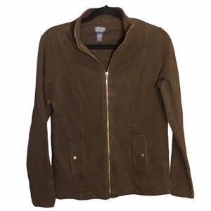 Additions by Chico’s Brown jacket SZ Small 0